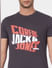 Black Graphic Print Crew Neck T-shirt_393751+5