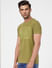 Green Graphic Print Crew Neck T-shirt_393754+3