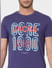 Blue Graphic Print Crew Neck T-shirt_393764+5