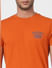 Orange Crew Neck T-shirt_393767+5