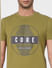 Green Graphic Print Crew Neck T-shirt_393771+5