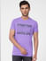 Purple Graphic Print Crew Neck T-shirt_393776+2