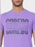Purple Graphic Print Crew Neck T-shirt_393776+6