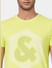 Lime Green Graphic Print Crew Neck T-shirt_393779+5