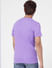 Purple Graphic Print Crew Neck T-shirt_393783+4