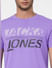 Purple Graphic Print Crew Neck T-shirt_393783+5