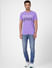 Purple Graphic Print Crew Neck T-shirt_393783+6