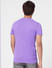 Purple Graphic Print Crew Neck T-shirt_393790+4