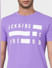 Purple Graphic Print Crew Neck T-shirt_393790+6