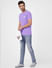 Purple Crew Neck T-shirt_393809+1