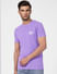Purple Crew Neck T-shirt_393809+2