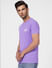 Purple Crew Neck T-shirt_393809+3