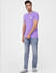 Purple Crew Neck T-shirt_393809+5