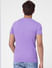Purple Graphic Print Crew Neck T-shirt_393824+4