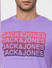 Purple Graphic Print Crew Neck T-shirt_393824+5