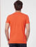 Orange Graphic Print Crew Neck T-shirt_393834+4