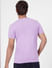 Purple Graphic Print Crew Neck T-shirt_393835+4