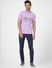 Purple Graphic Print Crew Neck T-shirt_393835+6