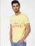 Yellow Graphic Print Crew Neck T-shirt_393837+3