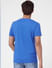 Blue Graphic Print Crew Neck T-shirt