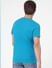 Blue Graphic Print Crew Neck T-shirt_393853+4