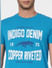 Blue Graphic Print Crew Neck T-shirt_393853+6