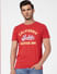 Red Graphic Print Crew Neck T-shirt_393856+2