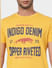 Yellow Graphic Print Crew Neck T-shirt_393858+6