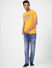 Yellow Graphic Print Crew Neck T-shirt_393860+5