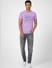 Purple Graphic Print Crew Neck T-shirt_393862+5