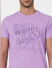 Purple Graphic Print Crew Neck T-shirt_393862+6