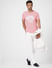 Pink Graphic Print Crew Neck T-shirt_393863+1