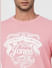 Pink Graphic Print Crew Neck T-shirt_393863+5
