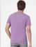 Purple Graphic Print Crew Neck T-shirt_393868+4