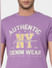 Purple Graphic Print Crew Neck T-shirt_393868+6