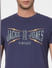 Blue Graphic Print Crew Neck T-shirt_393872+6