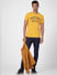 Yellow Graphic Print Crew Neck T-shirt_393876+1