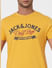 Yellow Graphic Print Crew Neck T-shirt_393876+6