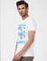 White Graphic Print Crew Neck T-shirt_393889+3