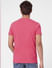 Pink Graphic Print Crew Neck T-shirt_393890+4