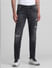 Grey Low Rise Distressed Glenn Slim Jeans_413843+1