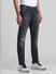 Grey Low Rise Distressed Glenn Slim Jeans_413843+2