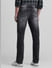Grey Mid Rise Washed Clark Regular Fit Jeans_413851+3