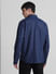 Dark Blue Cotton Denim Shirt_413857+4