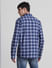Blue Cotton Check Full Sleeves Shirt_413859+4