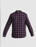 Maroon Cotton Check Full Sleeves Shirt_413860+7