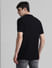 Black Cotton Knit Polo T-shirt_413872+4