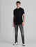 Black Cotton Knit Polo T-shirt_413872+6