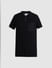 Black Cotton Knit Polo T-shirt_413872+7