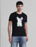 Black Metadog Print Cotton T-shirt_413875+2